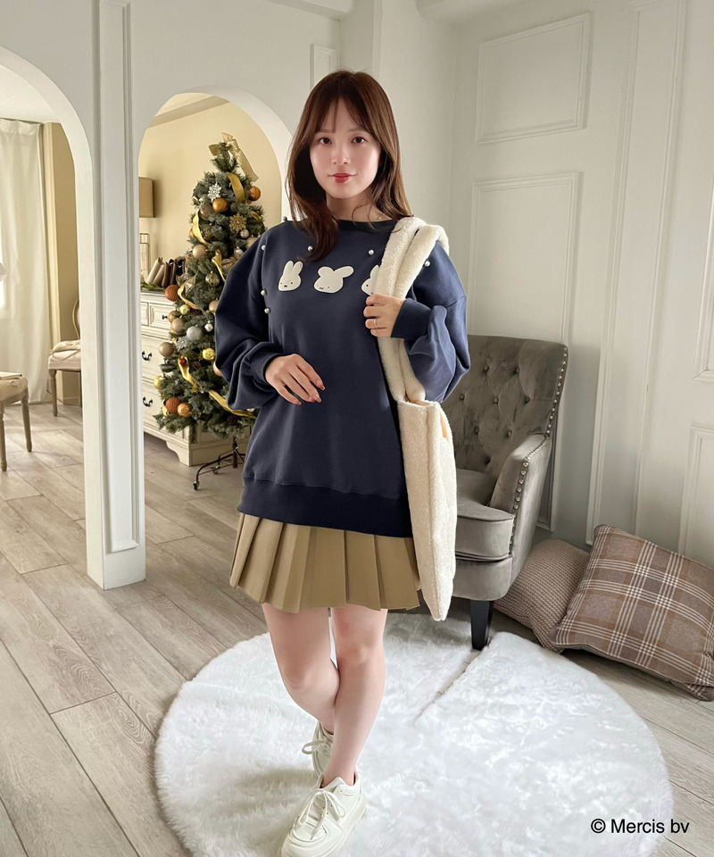 miffy 裏起毛スウェット 詳細画像 ネイビー 5