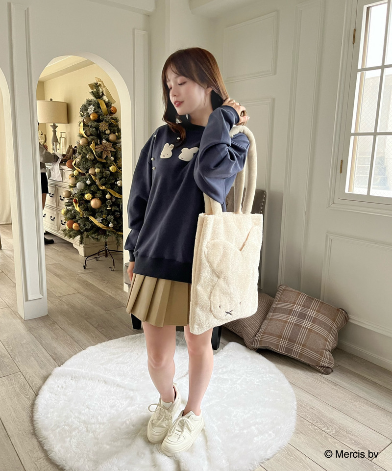 miffy 裏起毛スウェット 詳細画像 ネイビー 7