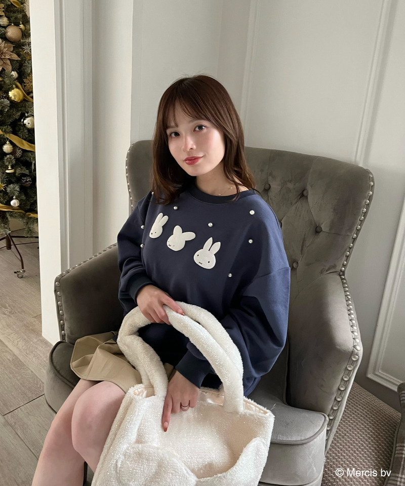 miffy 裏起毛スウェット 詳細画像 ネイビー 9