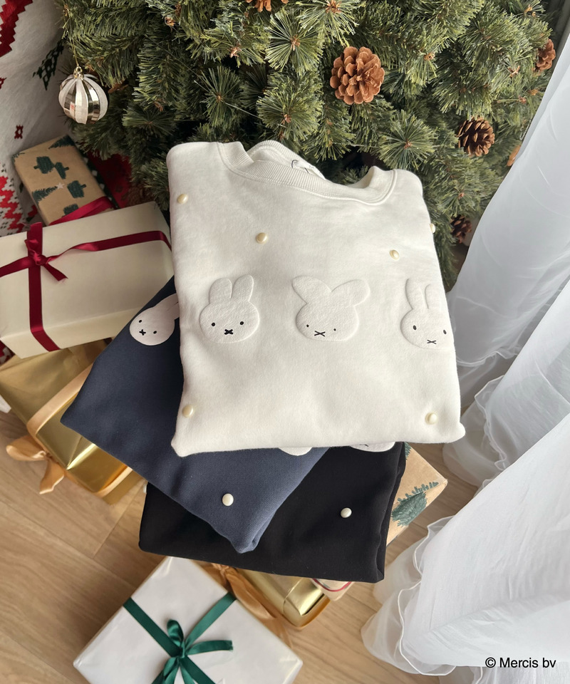 miffy 裏起毛スウェット 詳細画像 ブラック 4