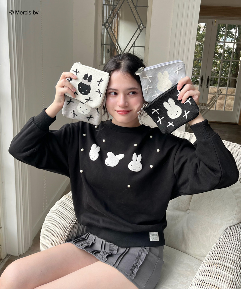 miffy 裏起毛スウェット 詳細画像 ブラック 6