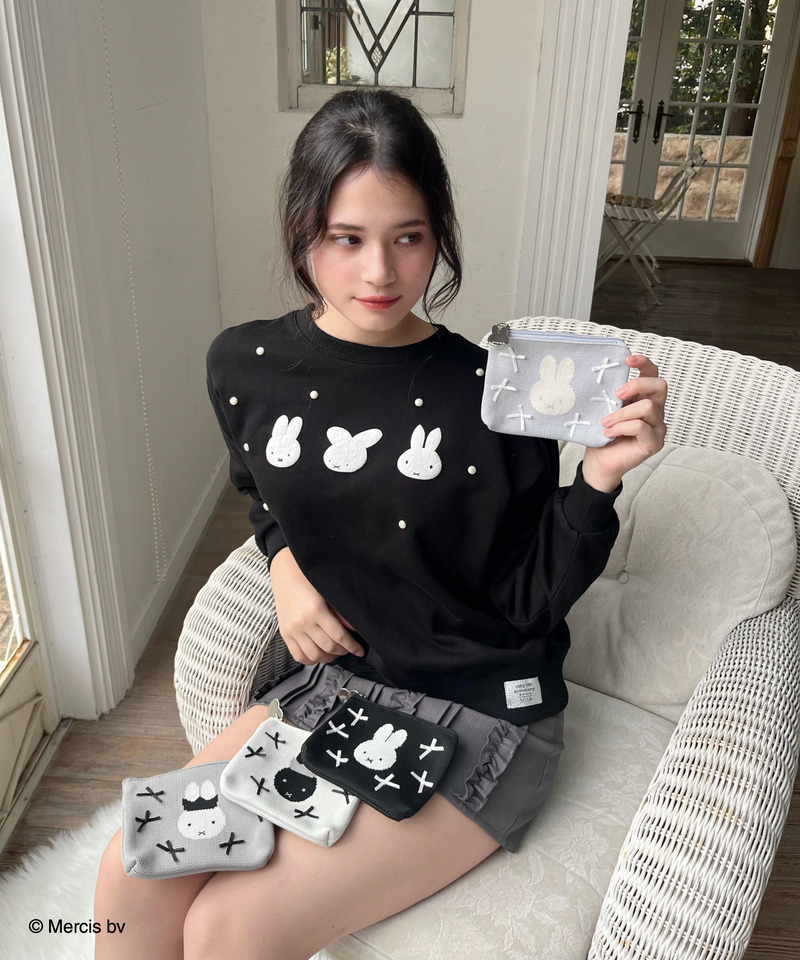 miffy 裏起毛スウェット 詳細画像 ブラック 7