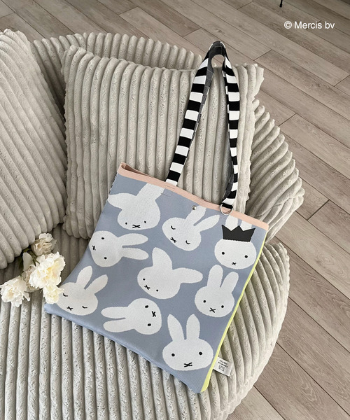 miffy ニットトートバッグ 詳細画像