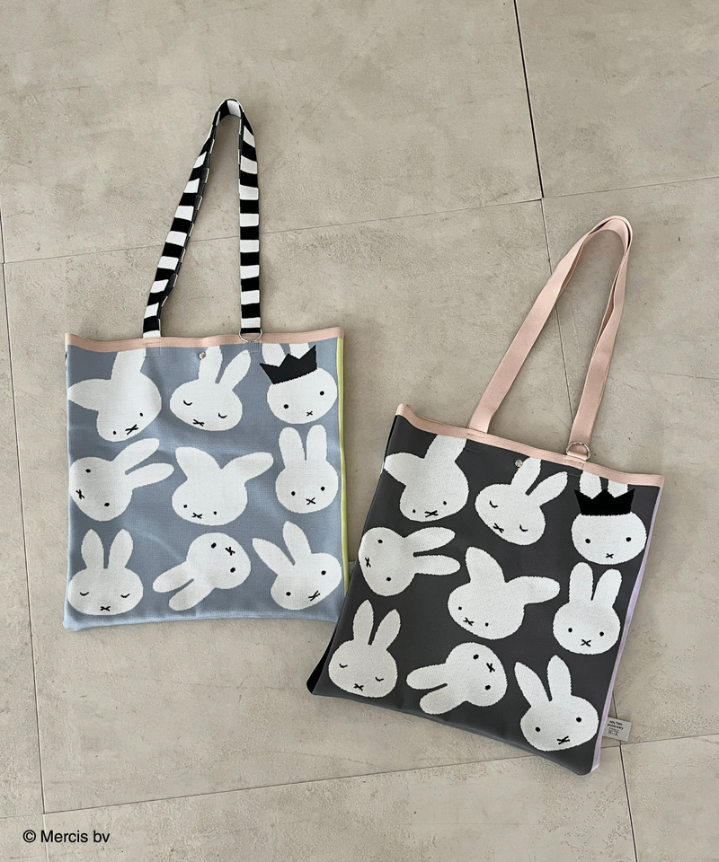 miffy ニットトートバッグ 詳細画像 ブルー 5
