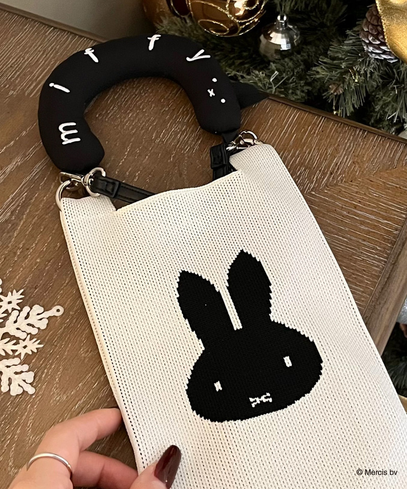 miffy 2wayリボンニットバッグ 詳細画像 オフホワイト 3