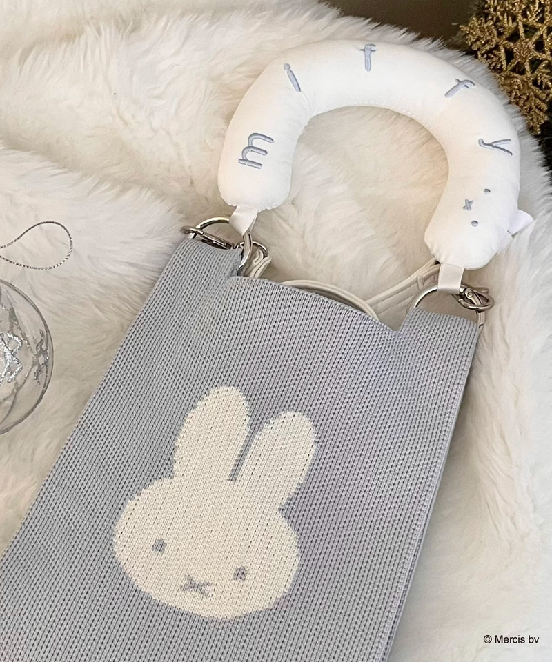 miffy 2wayリボンニットバッグ 詳細画像 ブルー 3