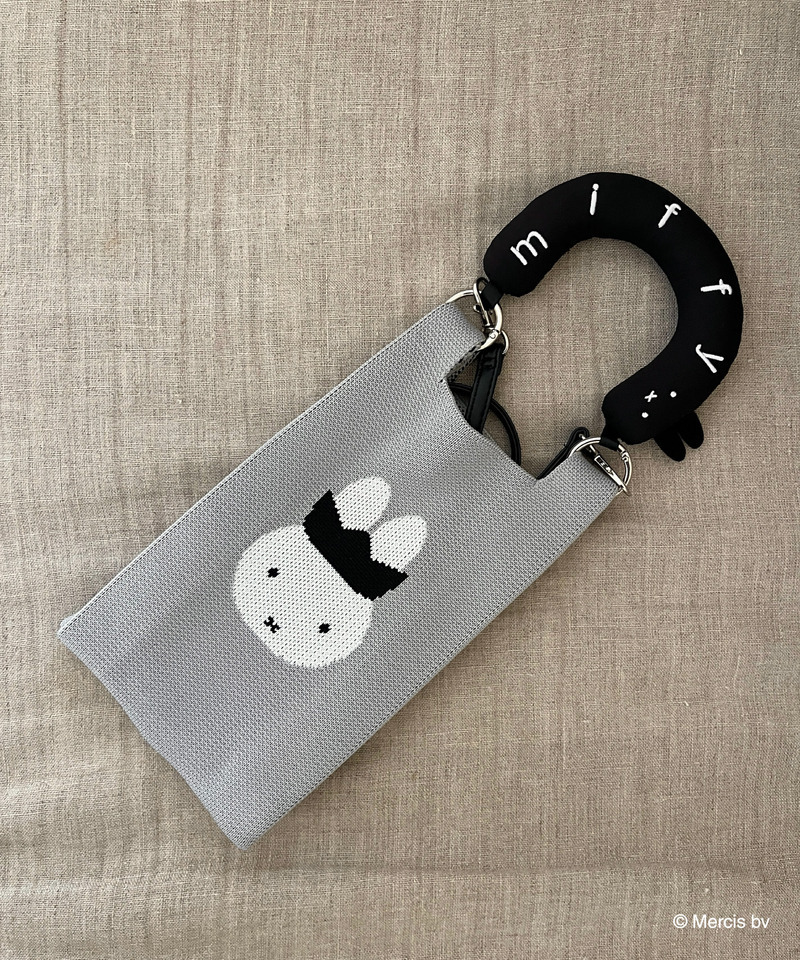 miffy 2wayリボンニットバッグ 詳細画像 グレー 5