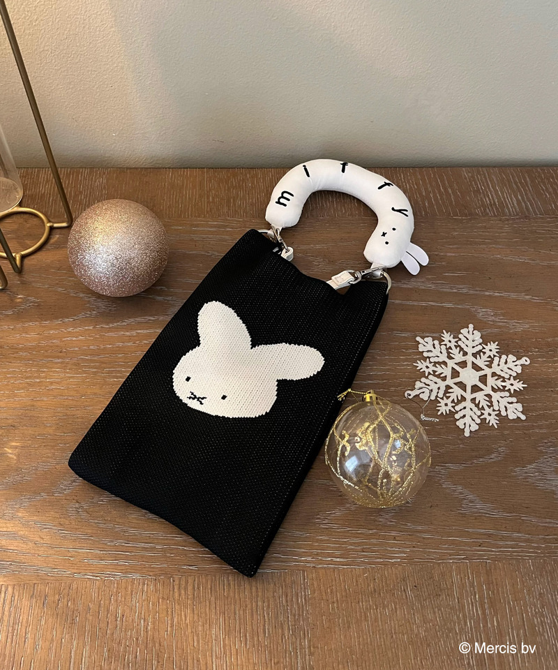 miffy 2wayリボンニットバッグ 詳細画像 ブラック 2