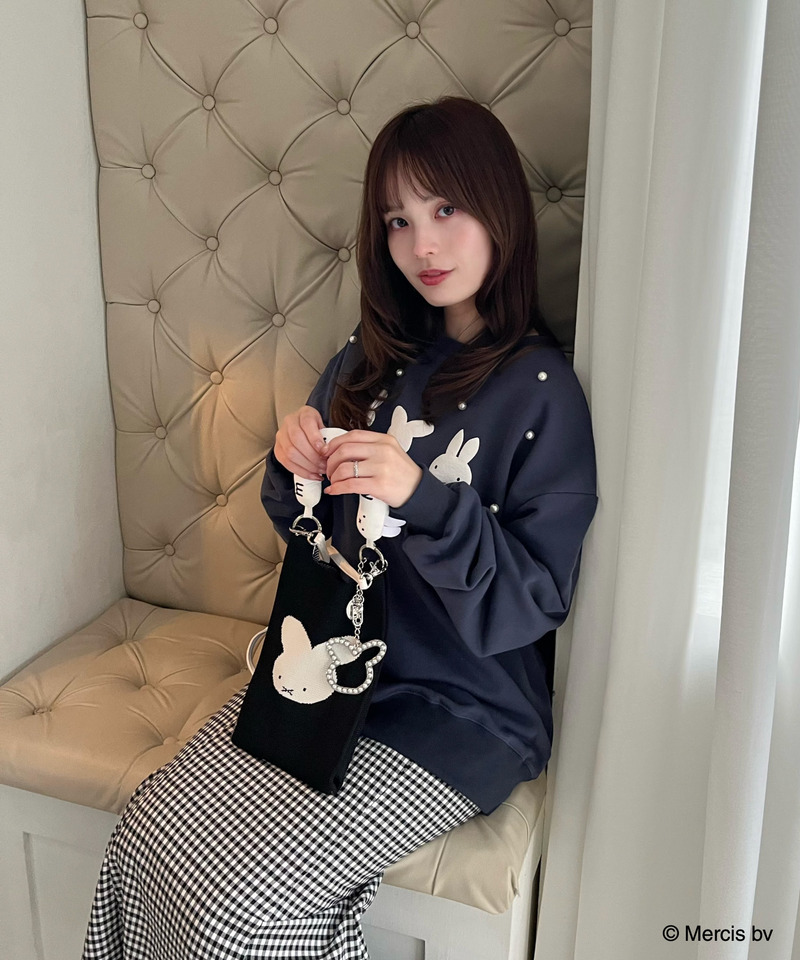 miffy 2wayリボンニットバッグ 詳細画像 ブラック 4