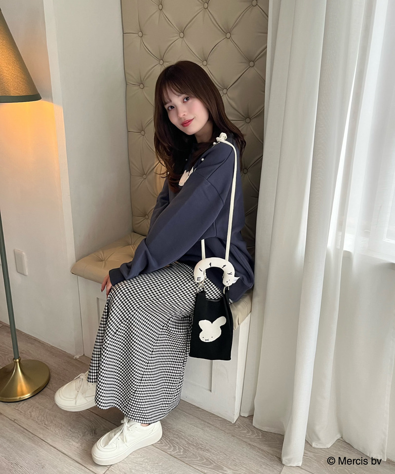 miffy 2wayリボンニットバッグ 詳細画像 ブラック 7