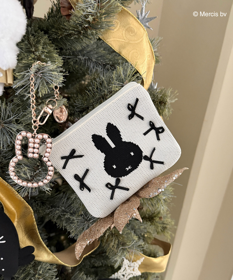 miffy リボンニットポーチ 詳細画像 オフホワイト 6