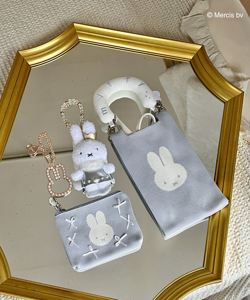 miffy リボンニットポーチ 詳細画像 ブルー 2