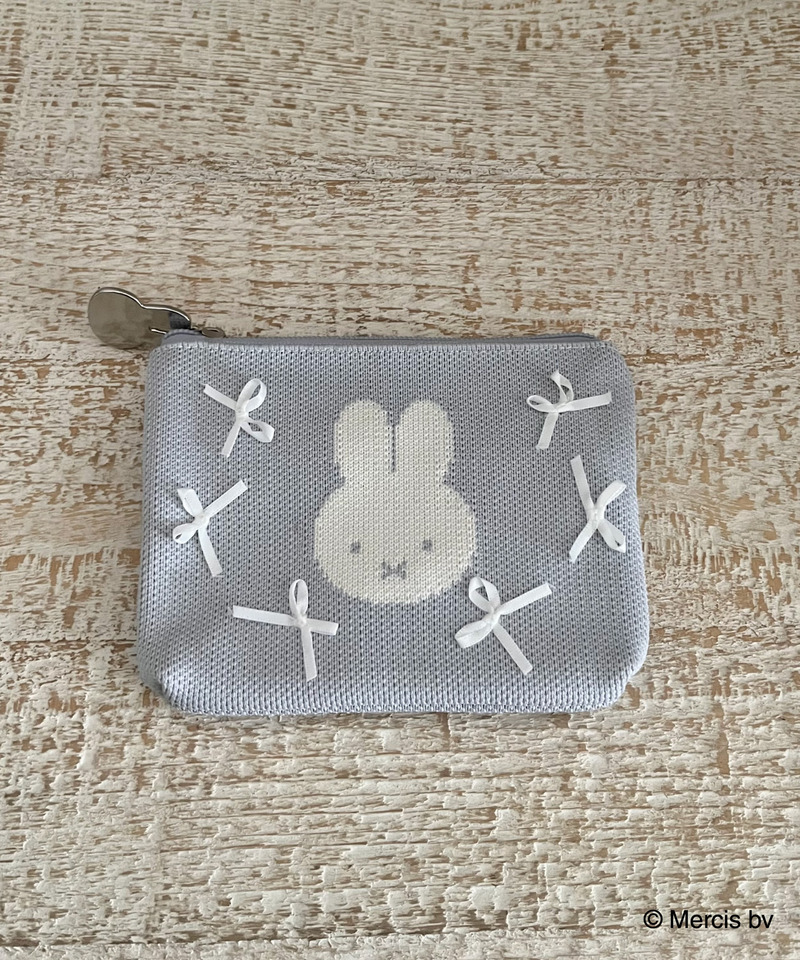 miffy リボンニットポーチ 詳細画像 ブルー 3