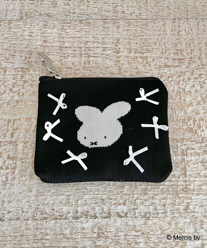 miffy リボンニットポーチ 詳細画像 ブラック 3