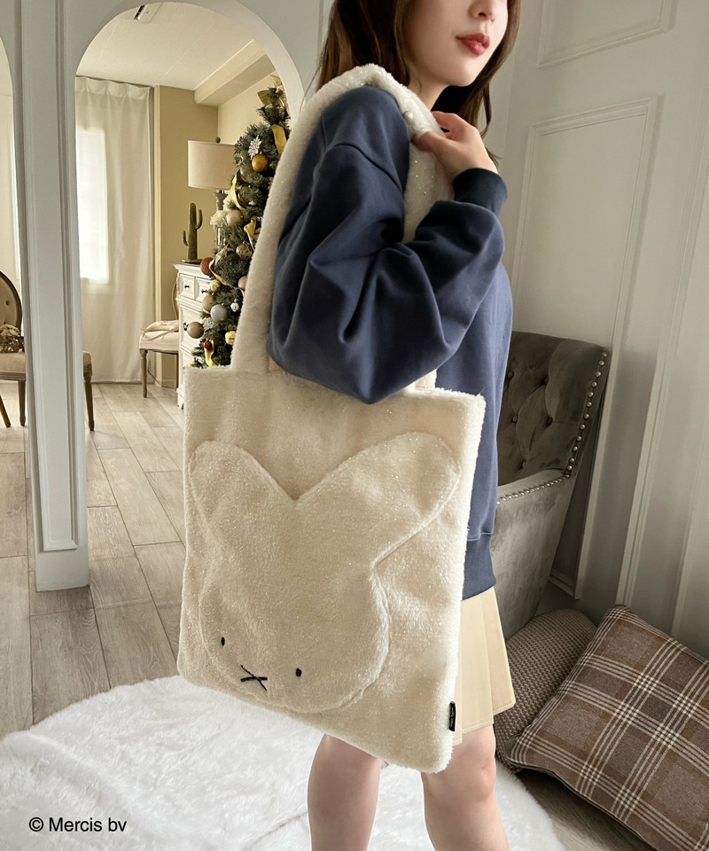 miffy ラメダイカットトートバッグ 詳細画像 オフホワイト 18