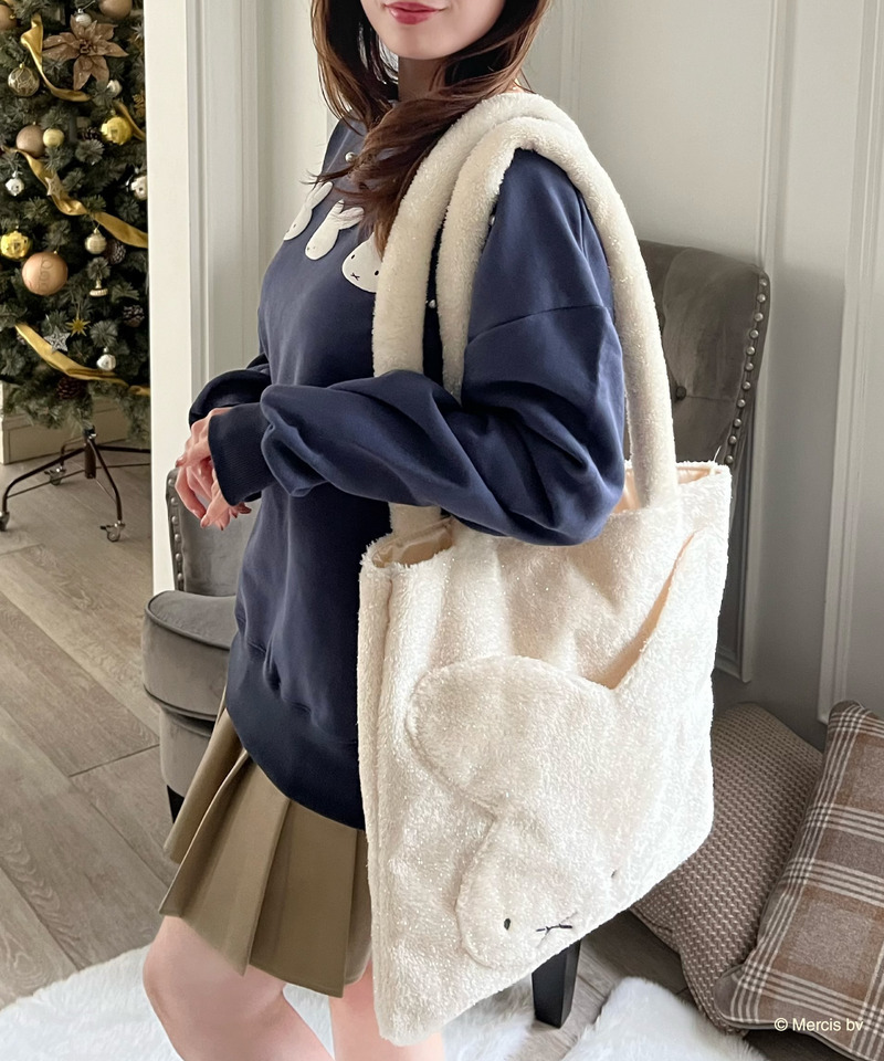 miffy ラメダイカットトートバッグ 詳細画像 オフホワイト 25