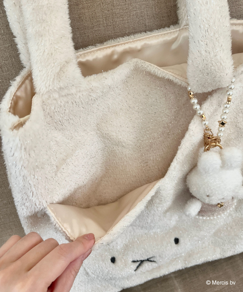 miffy ラメダイカットトートバッグ 詳細画像 オフホワイト 26
