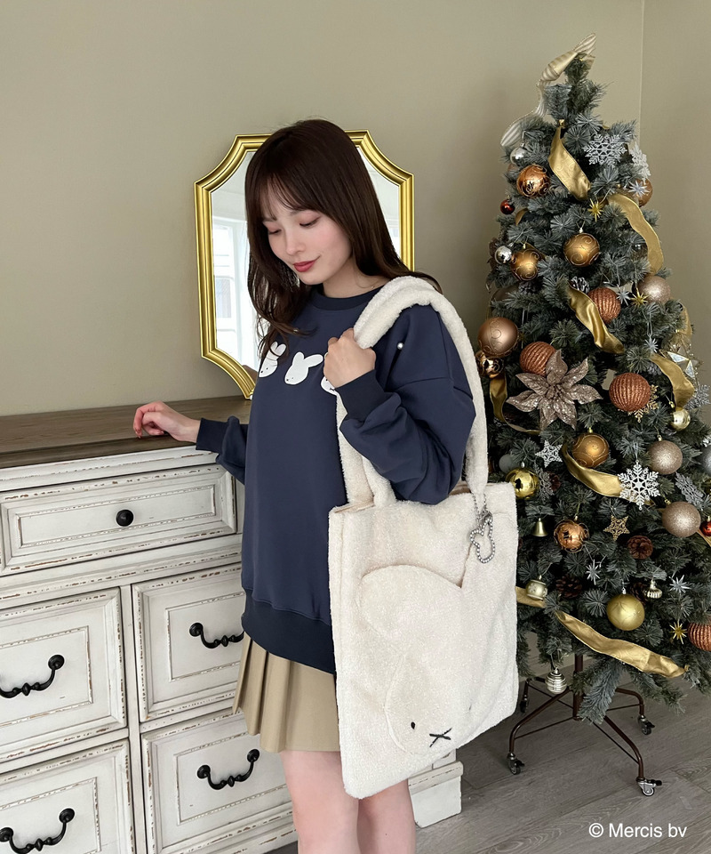 miffy ラメダイカットトートバッグ 詳細画像 オフホワイト 8