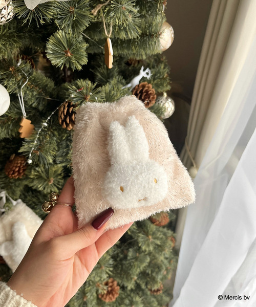 miffy 巾着付き総柄エコバッグ 詳細画像