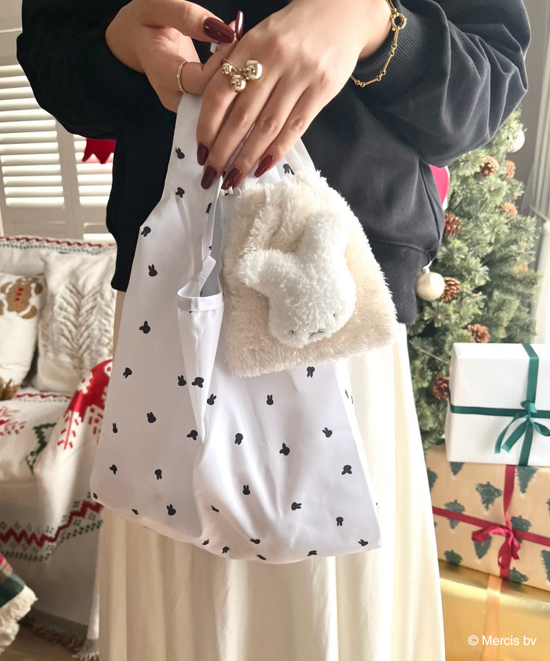 miffy 巾着付き総柄エコバッグ 詳細画像 オフホワイト 2