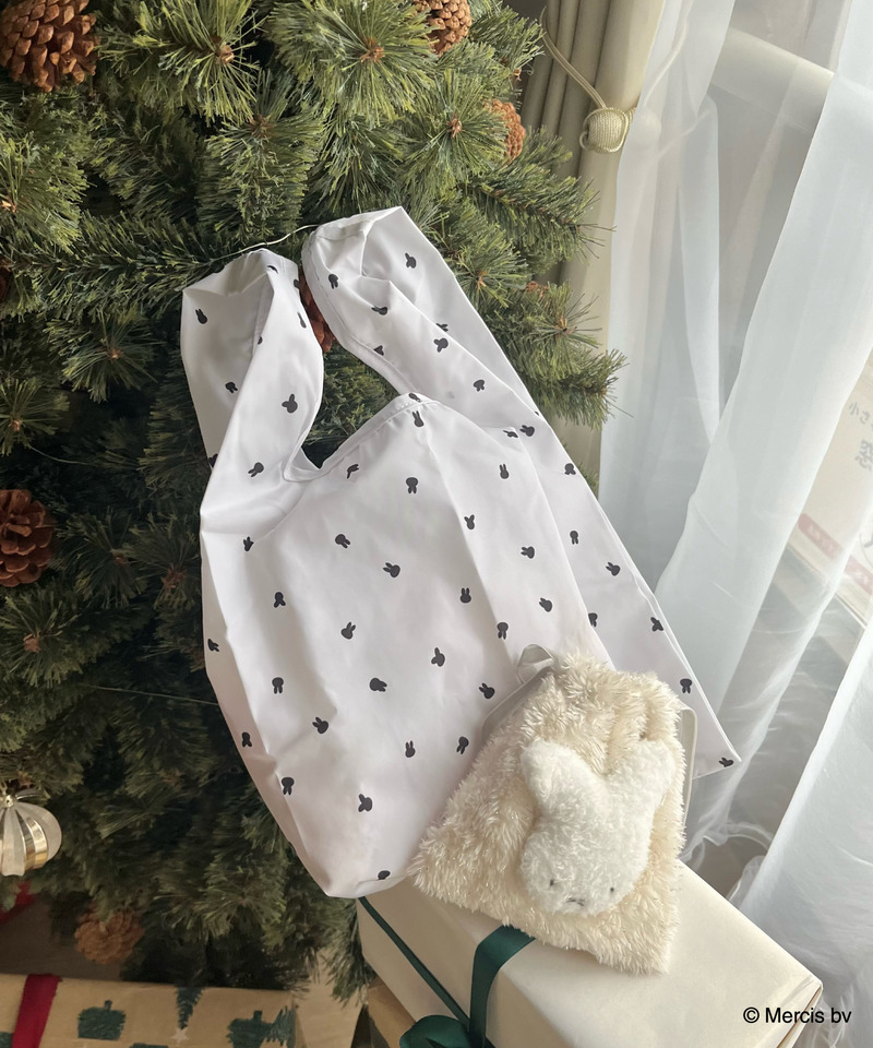 miffy 巾着付き総柄エコバッグ 詳細画像 オフホワイト 3