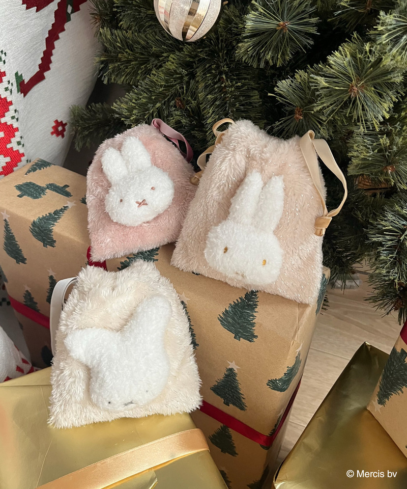 miffy 巾着付き総柄エコバッグ 詳細画像 ベージュ 2