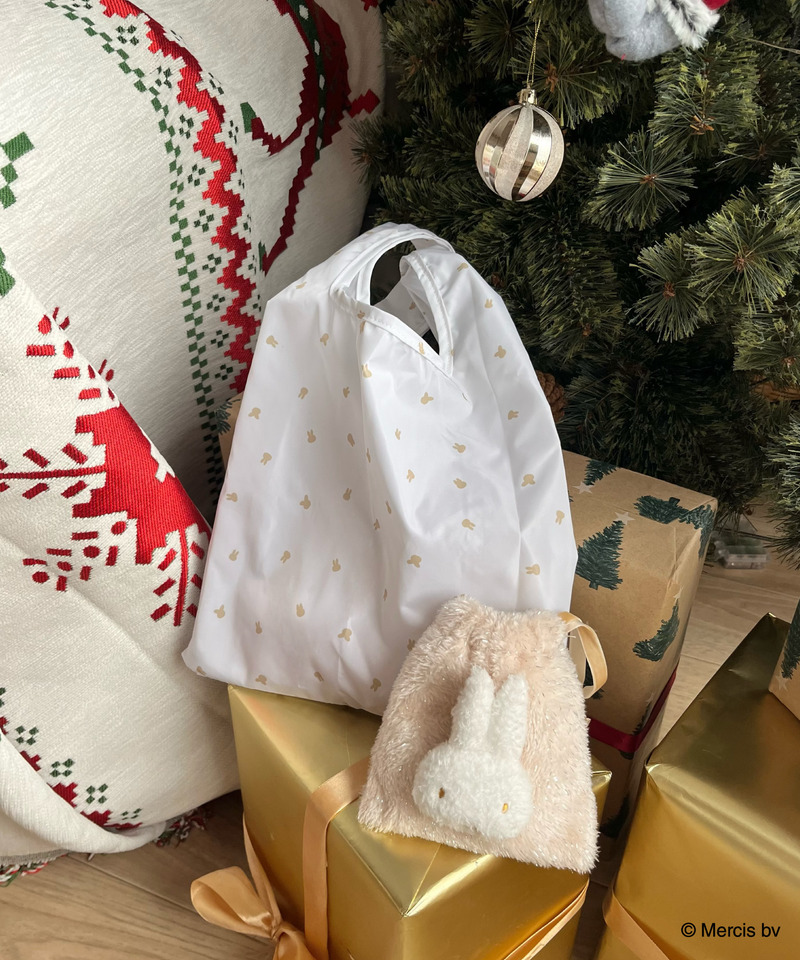 miffy 巾着付き総柄エコバッグ 詳細画像 ベージュ 3