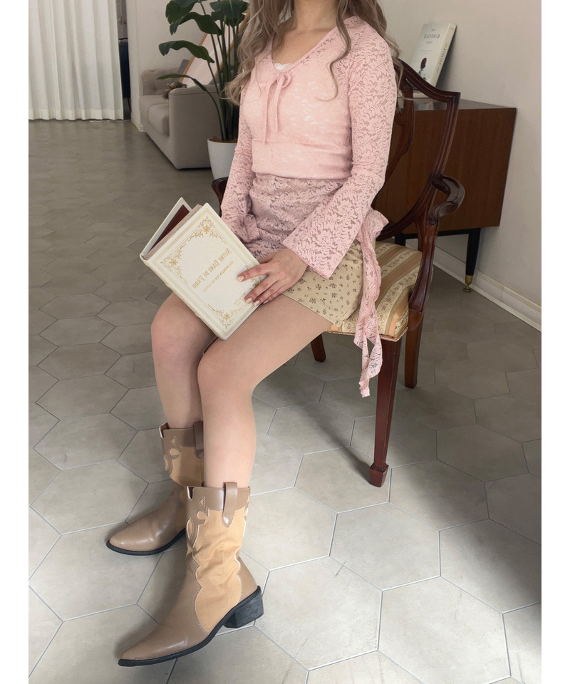 レースアシメワンピース 詳細画像 ピンク 12