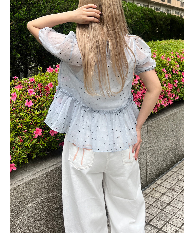 ドッドシアーブラウス 詳細画像 ブルー 5