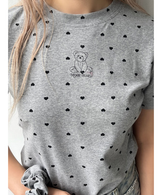 【MORE BEAR】シュシュSETハートTEE