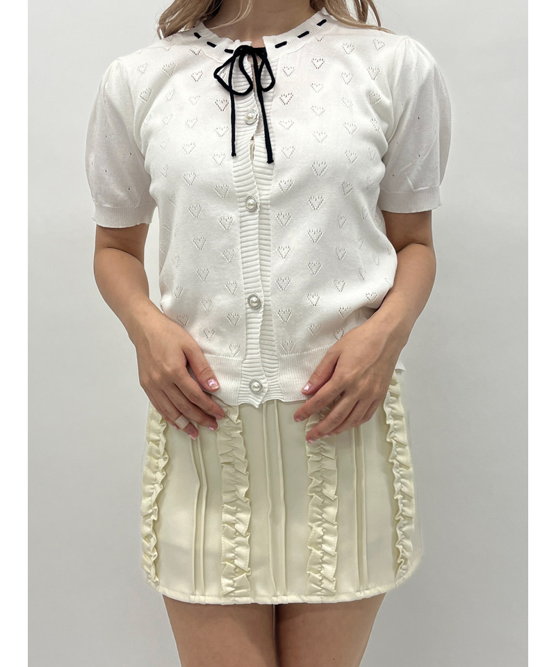 ハートリボントップス 詳細画像 オフホワイト 2