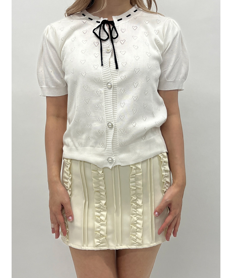 ハートリボントップス 詳細画像 オフホワイト 3