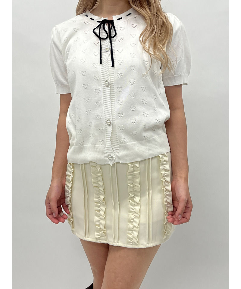 ハートリボントップス 詳細画像 オフホワイト 4