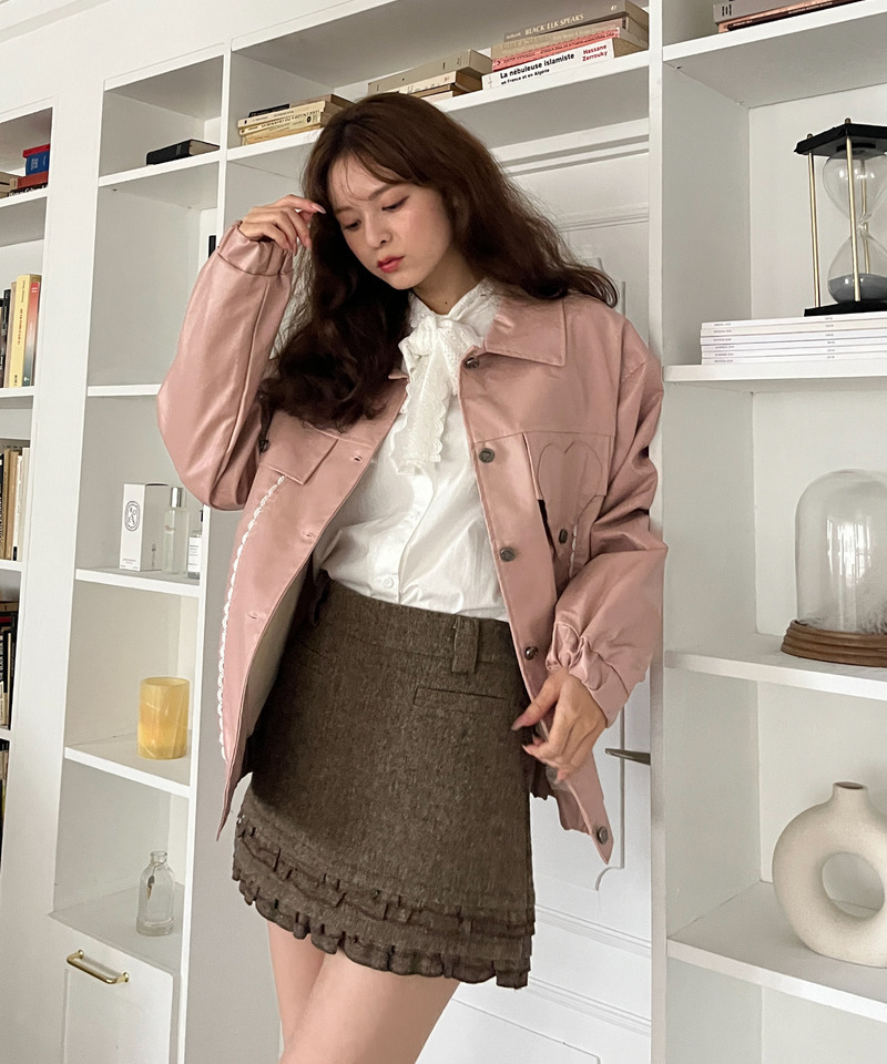 裾フリルスカート 詳細画像 ブラウン 28