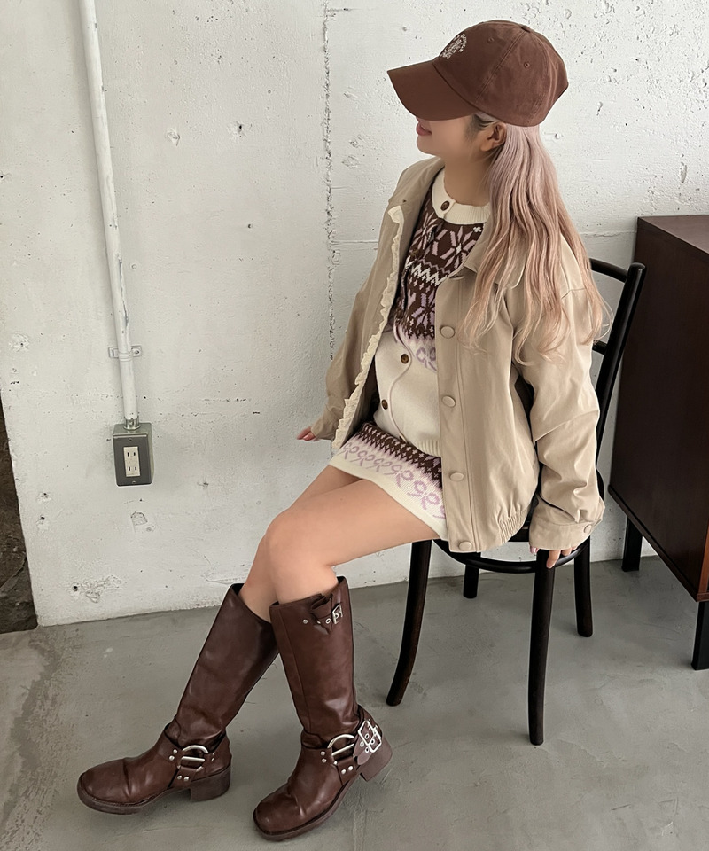 ガーリーノルディックニットSETUP 詳細画像 オフホワイト 26
