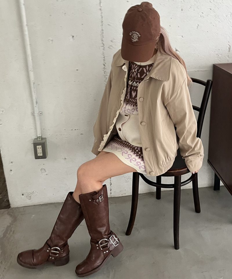 ガーリーノルディックニットSETUP 詳細画像 オフホワイト 28