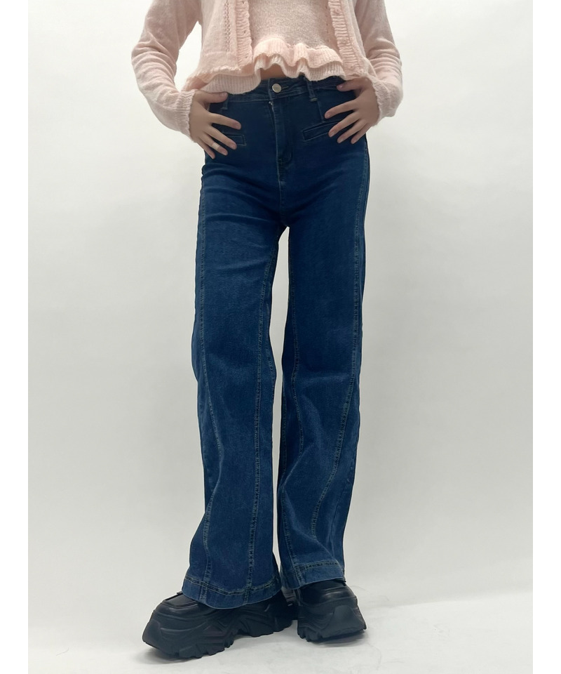 バックリボンデニム 詳細画像 ブルー 14