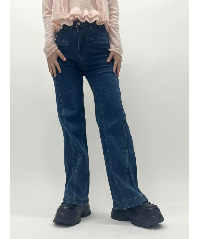 バックリボンデニム 詳細画像 ブルー 15