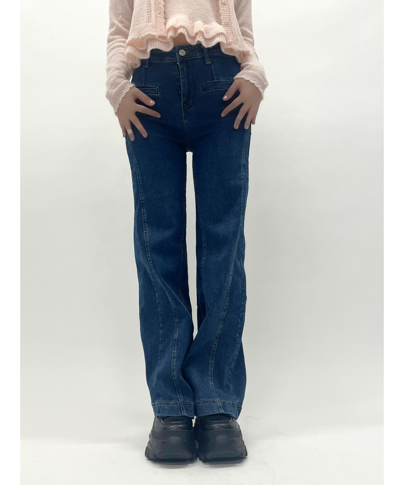 バックリボンデニム 詳細画像 ブルー 16