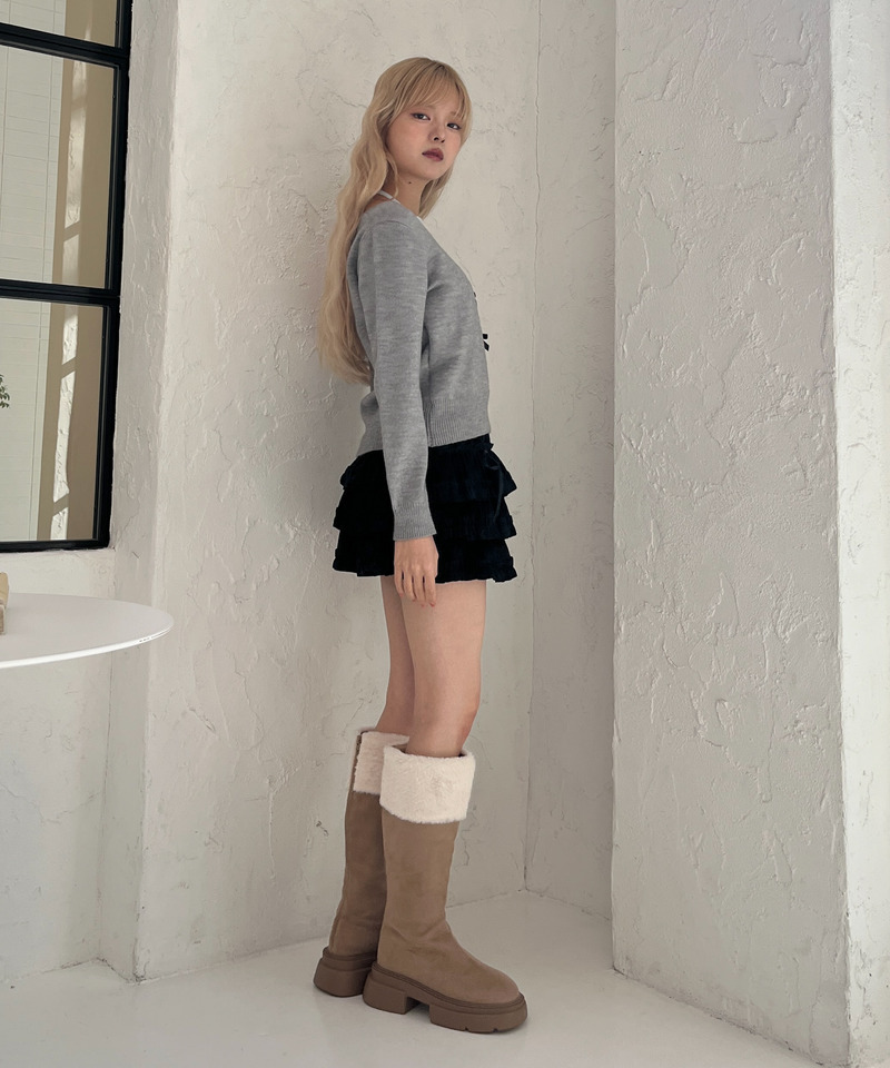 レイヤードリボンニット 詳細画像 グレー 15