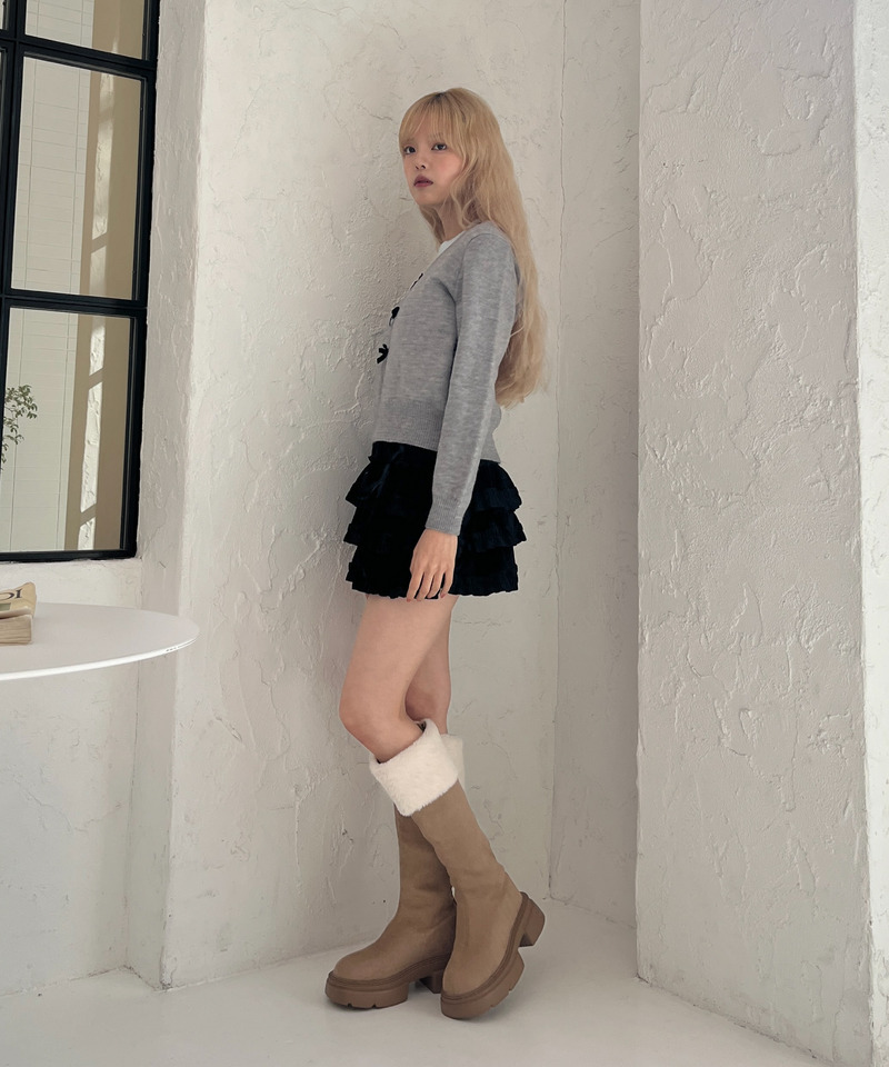 レイヤードリボンニット 詳細画像 グレー 20