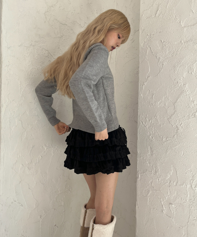 レイヤードリボンニット 詳細画像 グレー 26