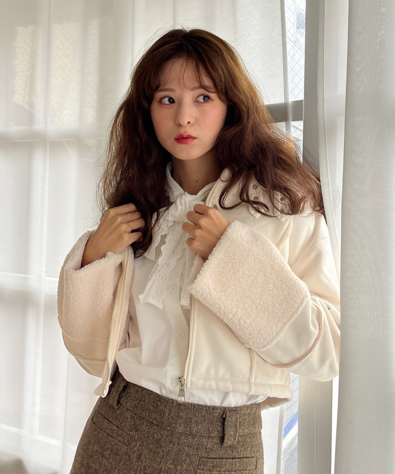 スエード フェイクムートンジャケット 詳細画像 OW 12