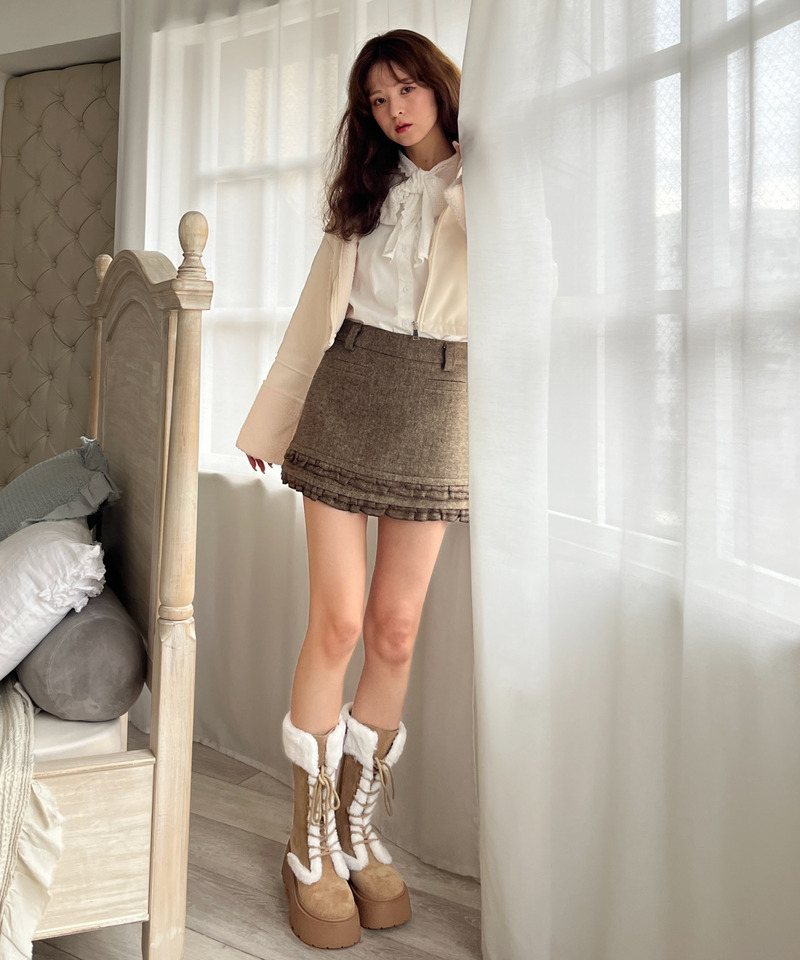 スエード フェイクムートンジャケット 詳細画像 OW 14