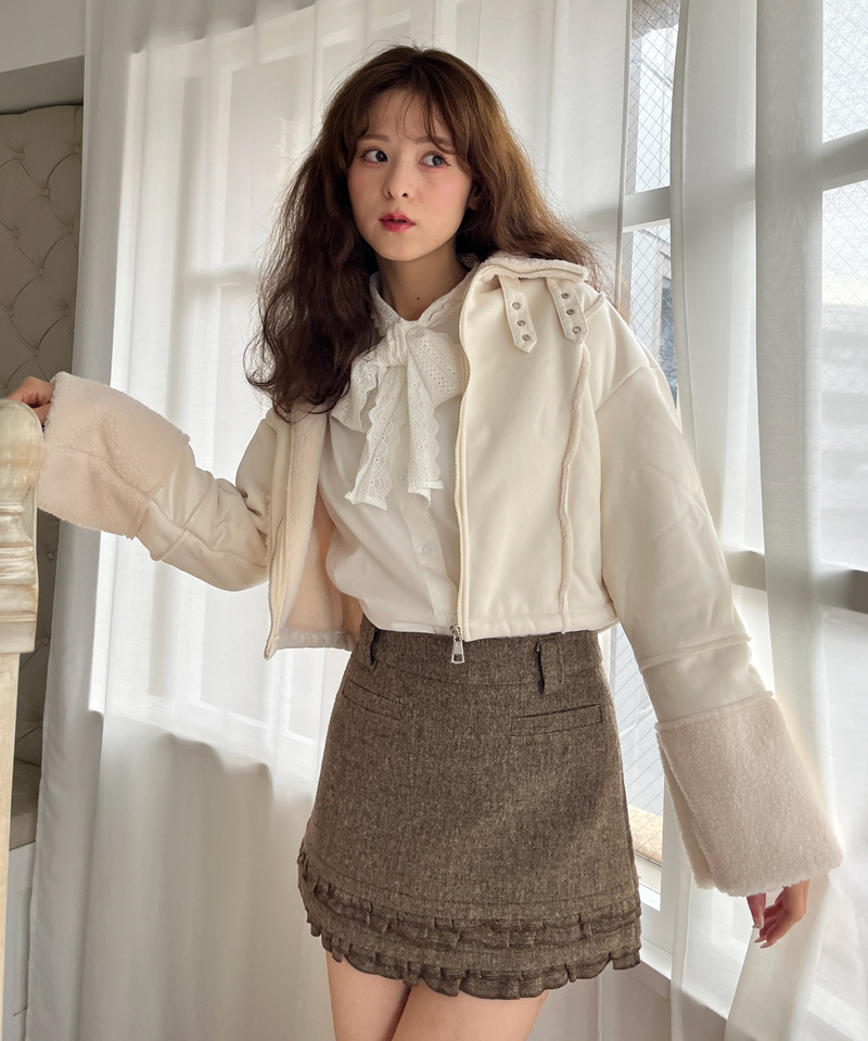 スエード フェイクムートンジャケット 詳細画像 OW 17