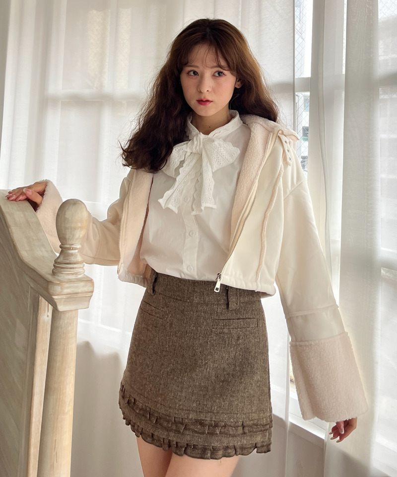 スエード フェイクムートンジャケット 詳細画像 OW 3