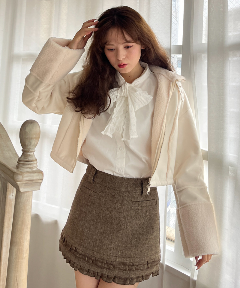 スエード フェイクムートンジャケット 詳細画像 OW 6