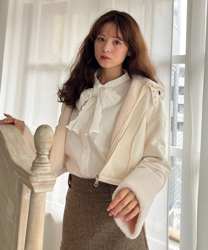 スエード フェイクムートンジャケット 詳細画像 OW 8