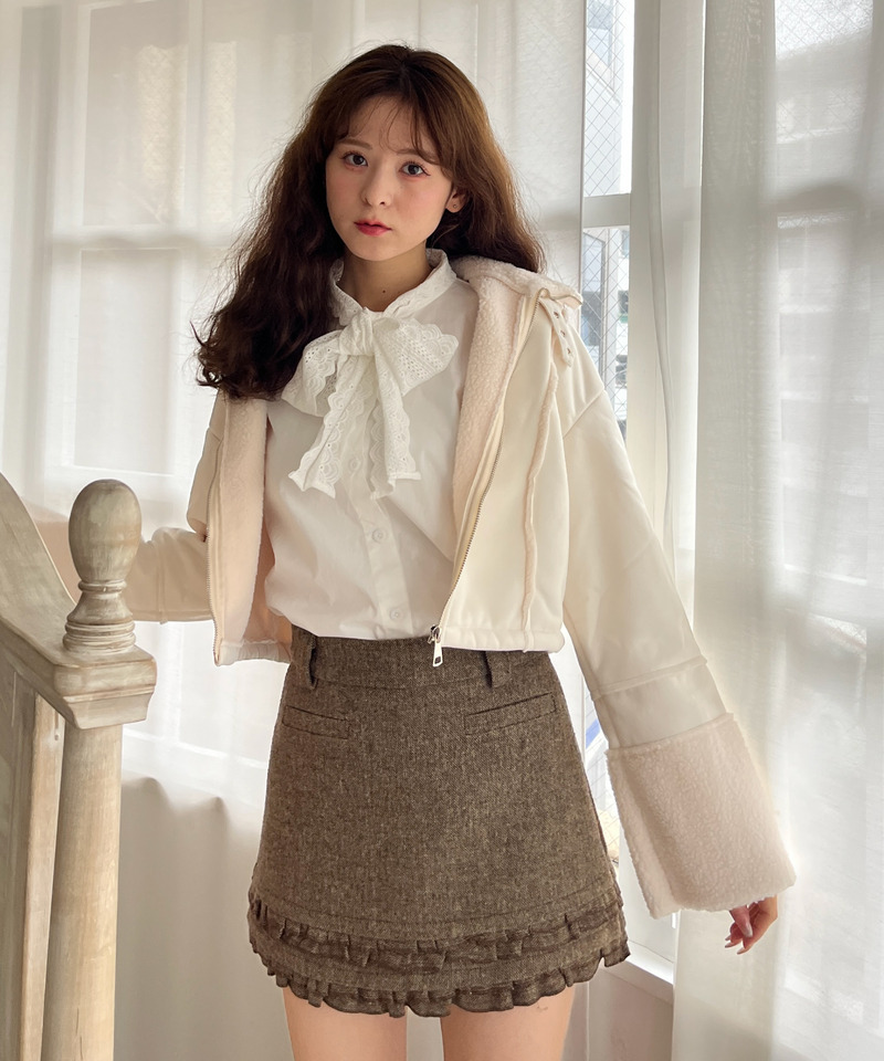 スエード フェイクムートンジャケット 詳細画像 OW 9