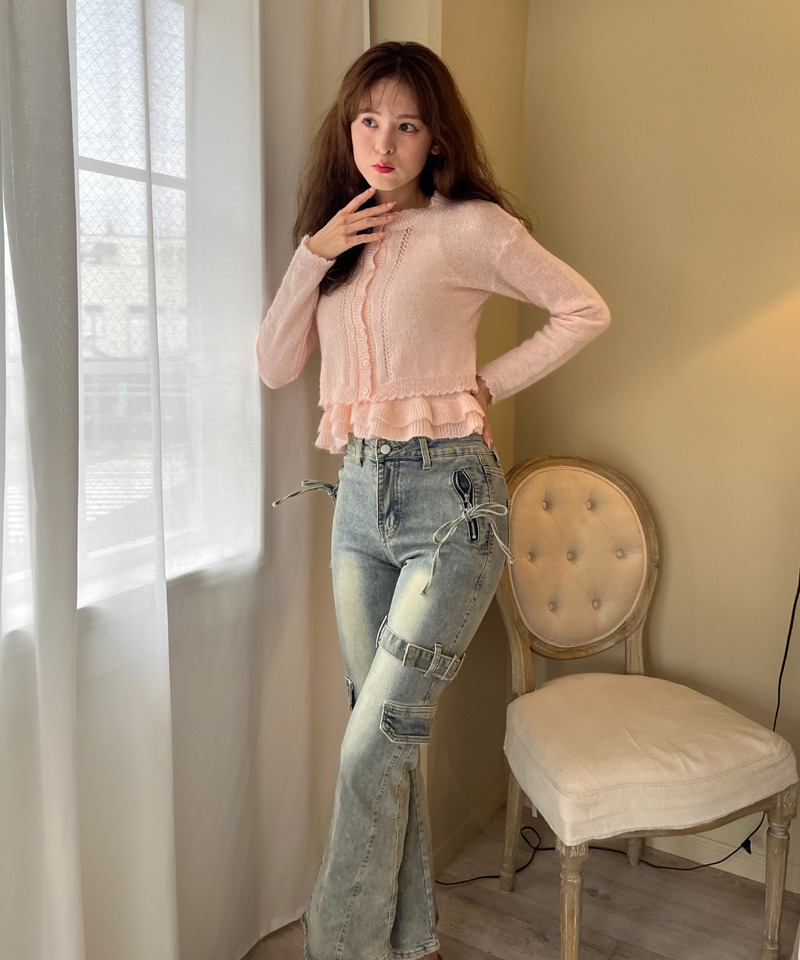 サイドベルトカーゴフレアデニム 詳細画像 BL 12